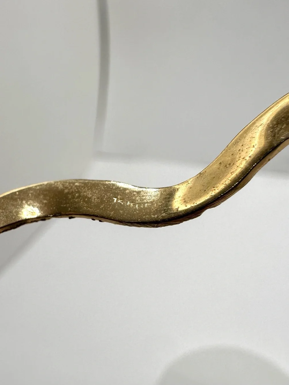 Gold Vintage 14k Gold Filled Wave Bangle